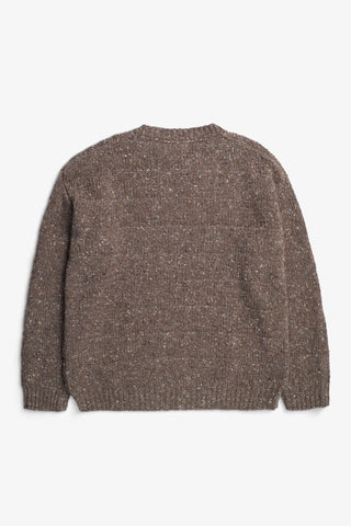 Norse Projects - Jonas Donegal Diamond Sweater - Seal Brown