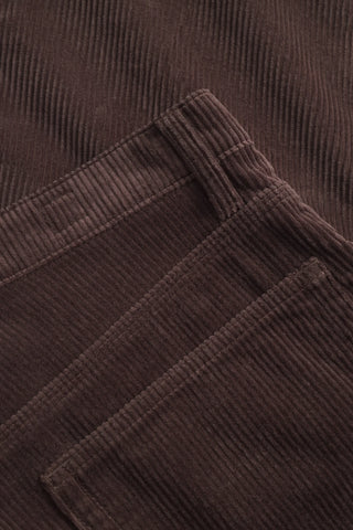 Norse Projects - Mogens Relaxed 5 Pocket Wide Wale Corduroy - espresso