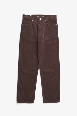 Norse Projects - Mogens Relaxed 5 Pocket Wide Wale Corduroy - espresso
