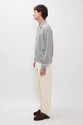 Norse Projects - Sylane relaxed Jersey polo - Grey melange