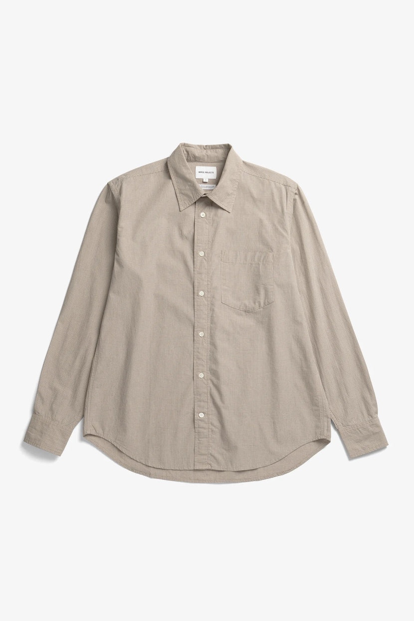 Norse Projects - Kongshoved Poplin shirt - Oatmeal