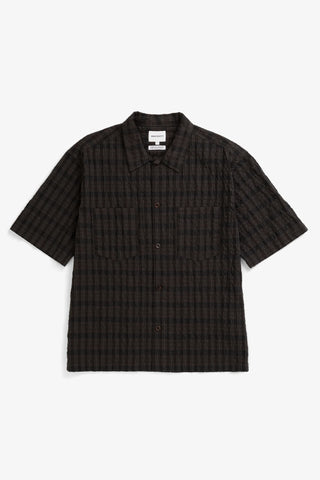 Norse Projects - Mols Check SS Shirt - Brown