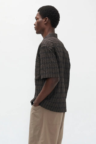 Norse Projects - Mols Check SS Shirt - Brown
