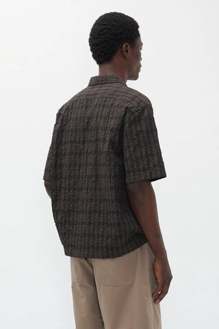 Norse Projects - Mols Check SS Shirt - Brown