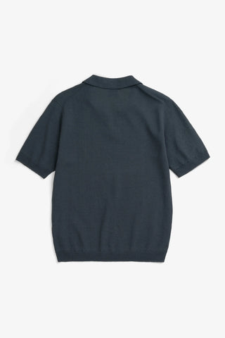 Norse Projects - Anholt cotton paper polo - Graphite