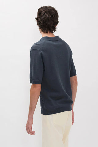 Norse Projects - Anholt cotton paper polo - Graphite