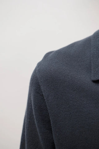 Norse Projects - Anholt cotton paper polo - Graphite