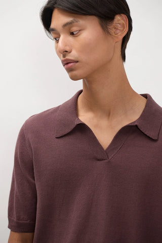 Norse Projects - Anholt cotton paper polo - Shale