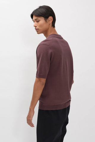 Norse Projects - Anholt cotton paper polo - Shale