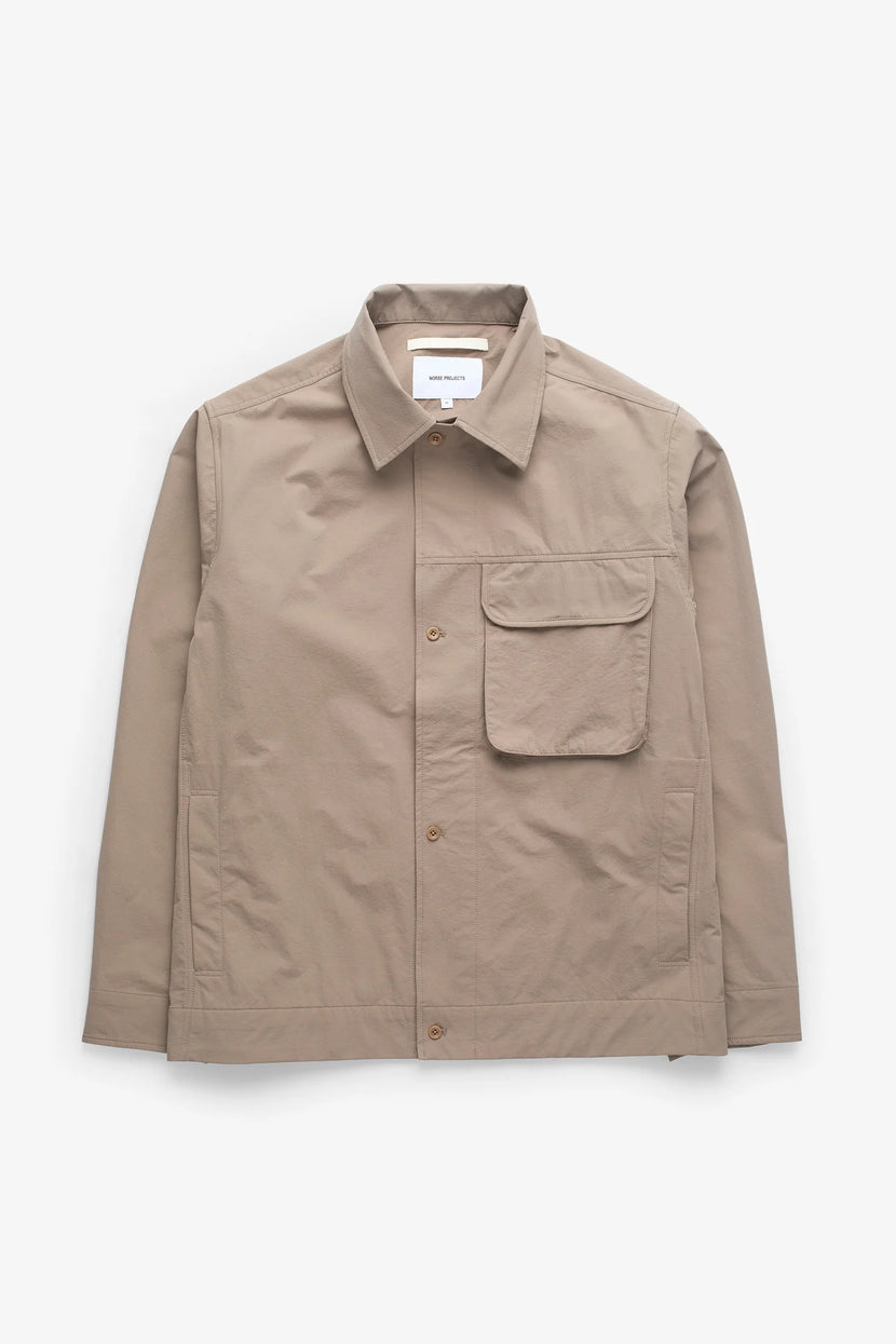 Norse Projects - Mols Commuter overshirt - Walnut