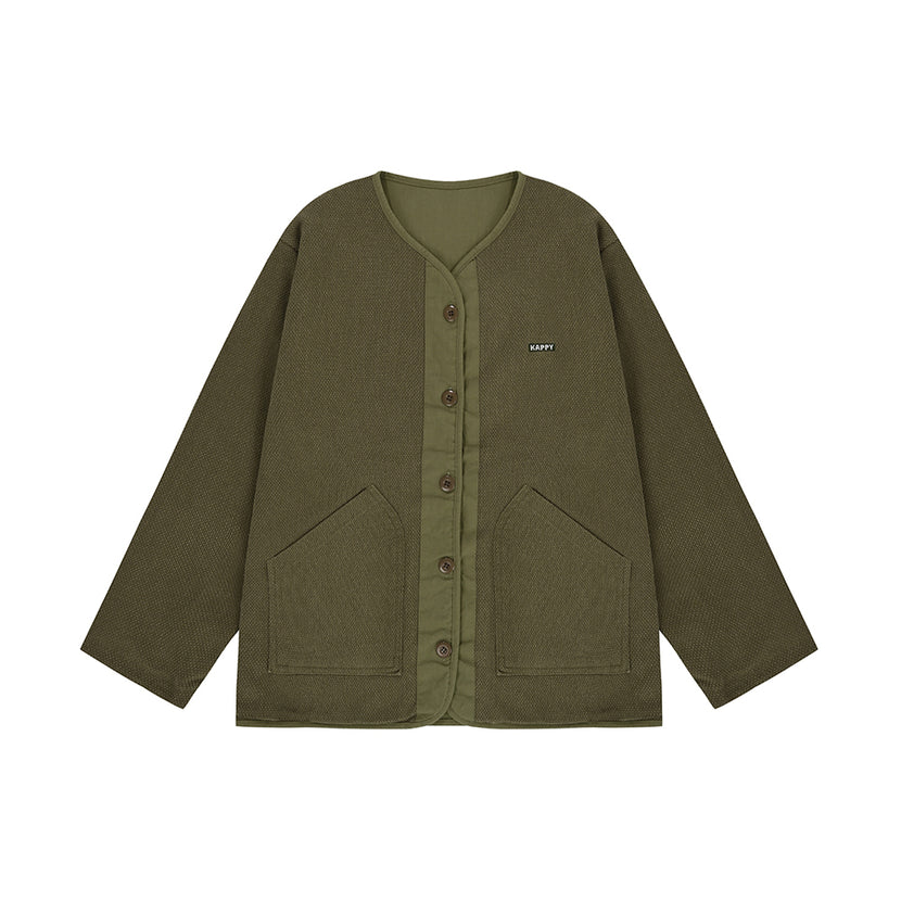 Kappy - Reversible Utility Round Jacket - Khaki