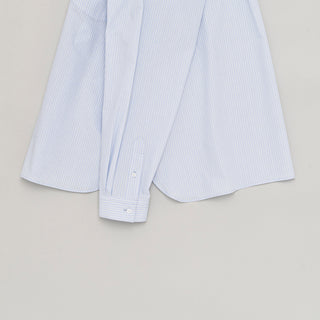 Still by Hand - Regular collar shirt - Blue stripe