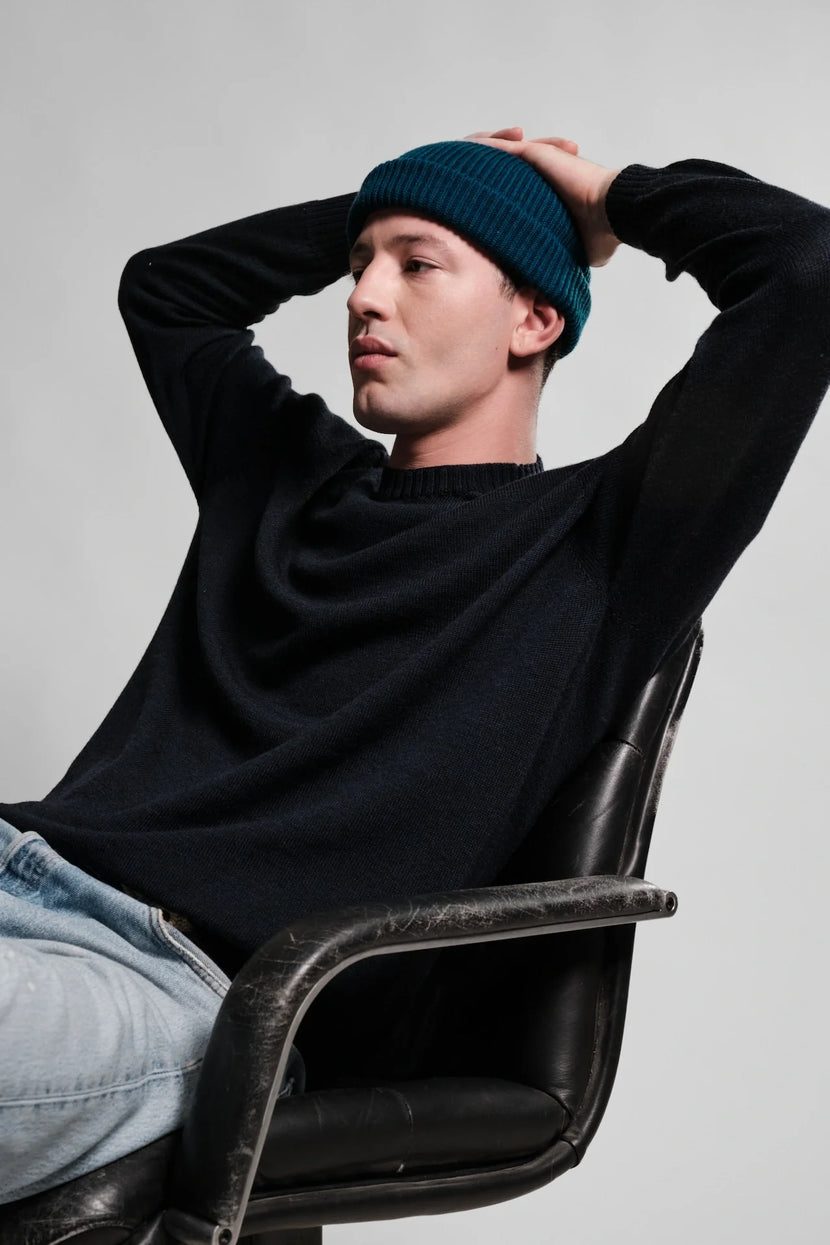 Bonnet Ara - Bleu Petrole