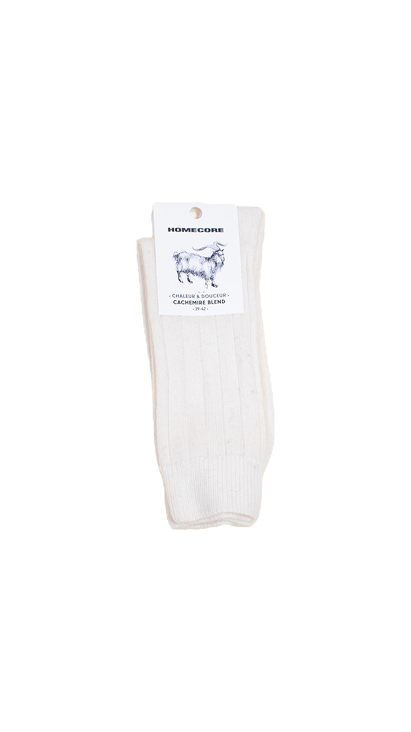 Homecore - Cashmere socks - Cream