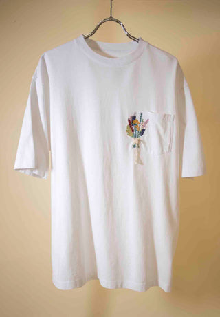 T-shirt brodé buttercut - white