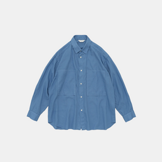 Still by hand - Garment-dye over shirt - Sky blue