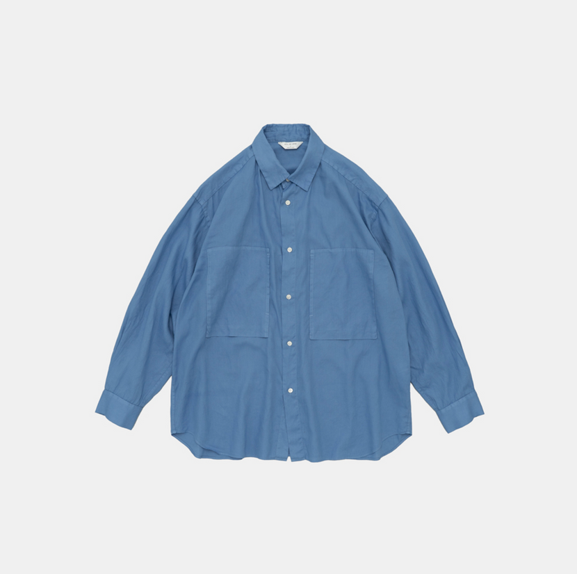 Still by hand - Garment-dye over shirt - Sky blue