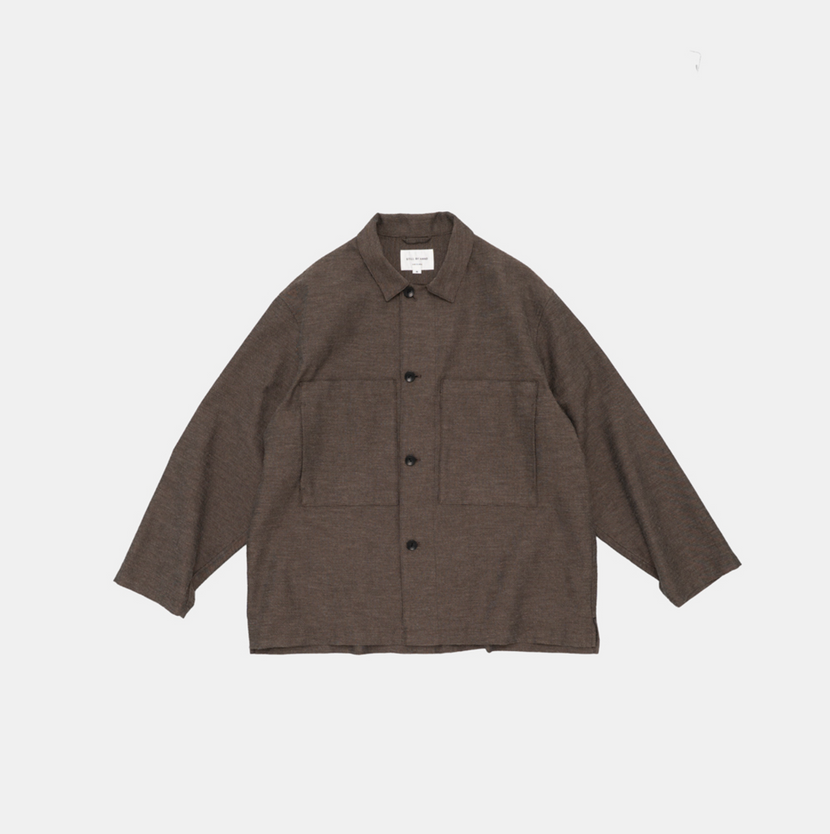 Still by hand - Mixed colour shirt jacket - Brown