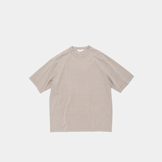 Still by hand - Striped T-shirt - Beige