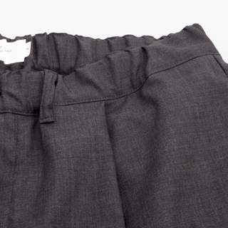Still by hand - Summer wool wide pants - Charcoal