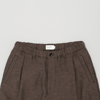 Still by hand - Mixed color 1 pleat pants - brown