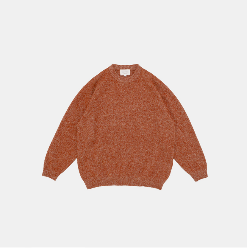 7G Melange Pullover - Melange Orange