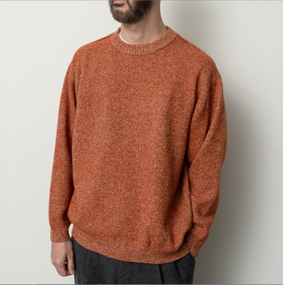 7G Melange Pullover - Melange Orange