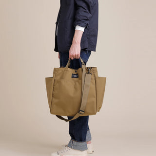 Carry-all Beach Bag Canvas Nylon - Khaki