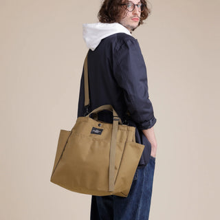 Carry-all Beach Bag Canvas Nylon - Khaki