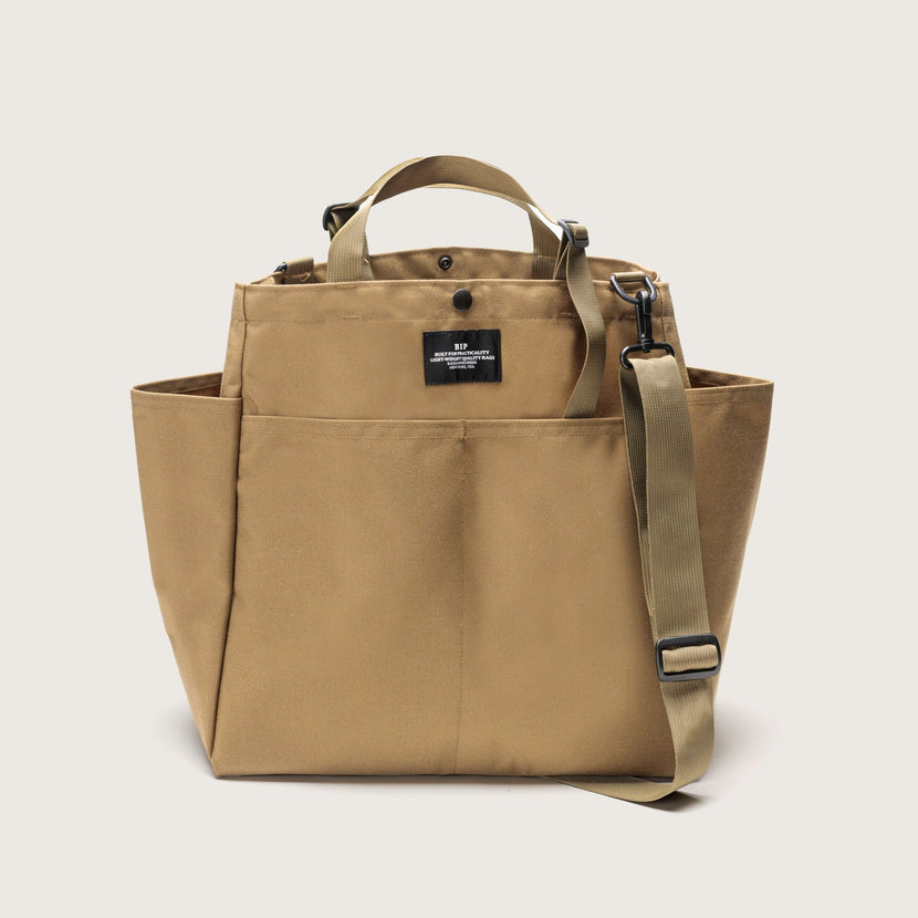 Carry-all Beach Bag Canvas Nylon - Khaki