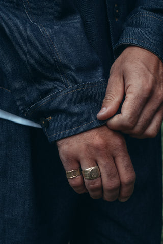 LATER... - Veste Dune Denim - Bleu Nuit