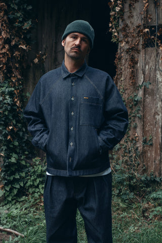 LATER... - Veste Dune Denim - Bleu Nuit