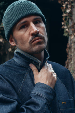 LATER... - Veste Dune Denim - Bleu Nuit