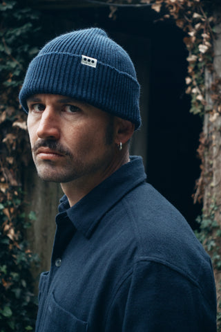 LATER... - Surchemise Casual Flanelle - Marine