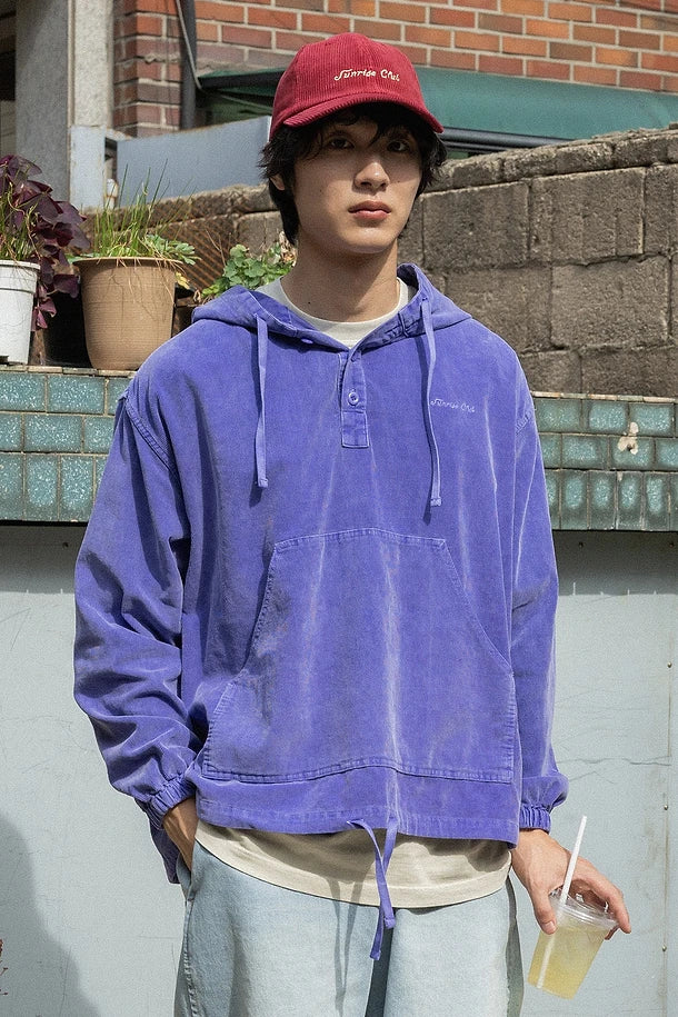 Pigment Corduroy Anorak - Purple