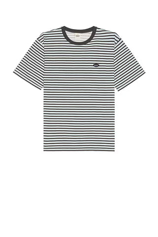 Kappy - Indigo Stripe Half T-shirt - Light blue