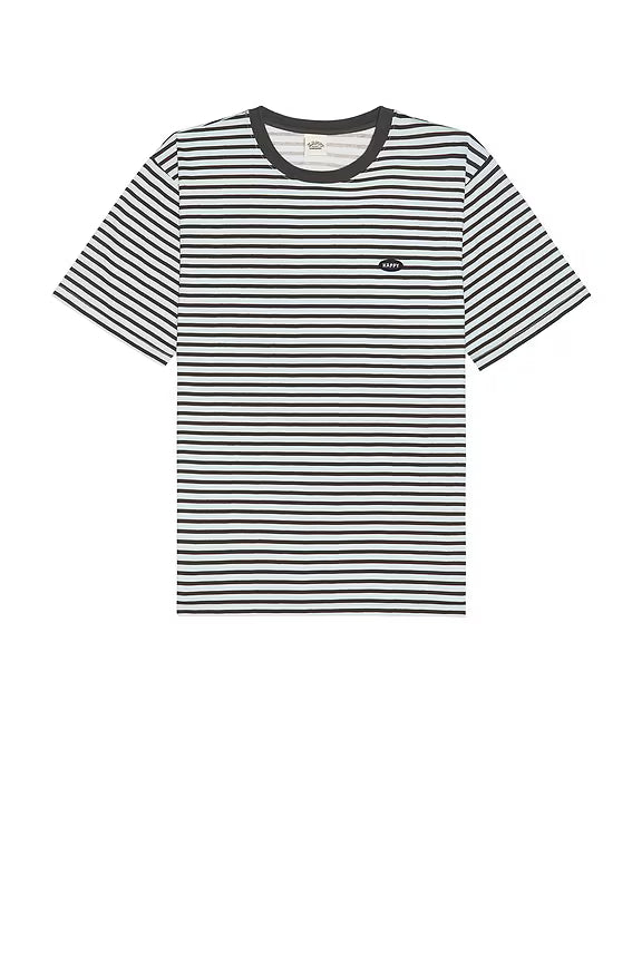Kappy - Indigo Stripe Half T-shirt - Light blue