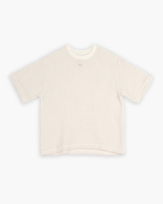 Eat dust - Boxy T-shirt Treillis Cotton - Ecru