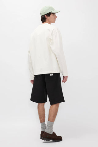 Isefjord Compact Cotton LS T-shirt - Ecru