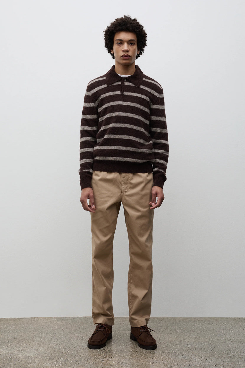 Trysil Regular Organic Stretch Twill Trouser - Utility Khaki