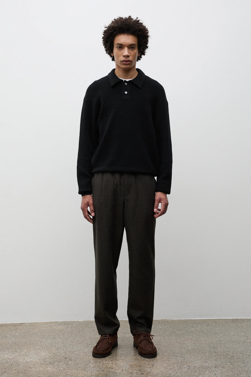 Trysil Regural Wool Trouser - Beech Green