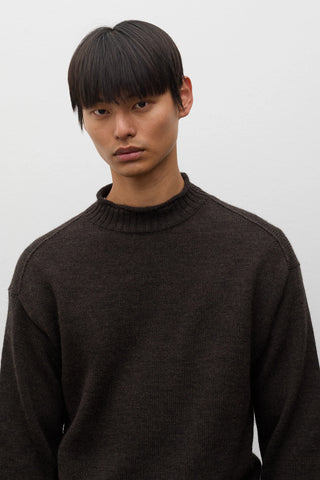 Sagvatnet Wool Roll Neck Sweater - Delicioso Brown