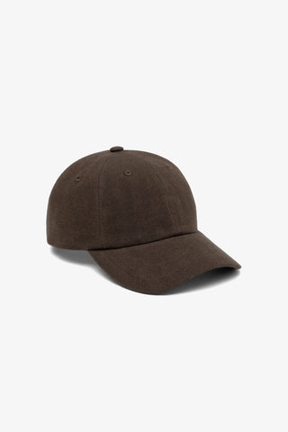 Norse Projects - Cotton Wool Herringbone Twill 6-Panel Cap Brown