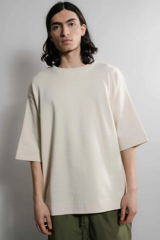 Nitto knitwear - Vahé manches courtes - Naturel