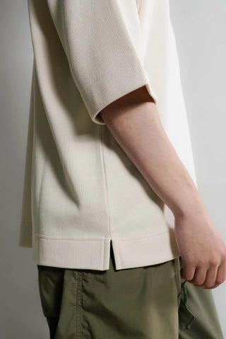 Nitto knitwear - Vahé manches courtes - Naturel