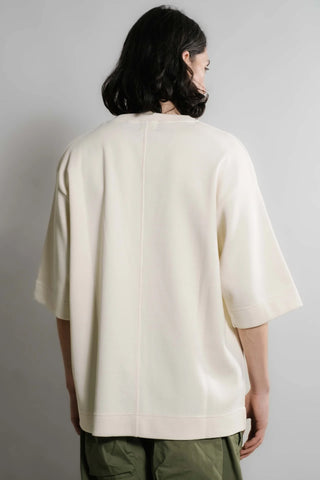 Nitto knitwear - Vahé manches courtes - Naturel