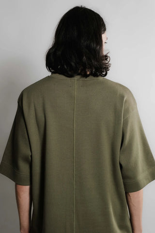 Nitto knitwear - Vahé manches courtes - Kaki