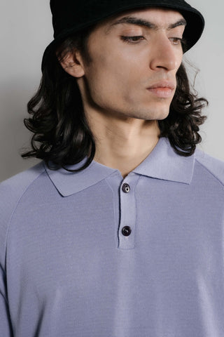 Nitto knitwear - SEVAN polo - violet