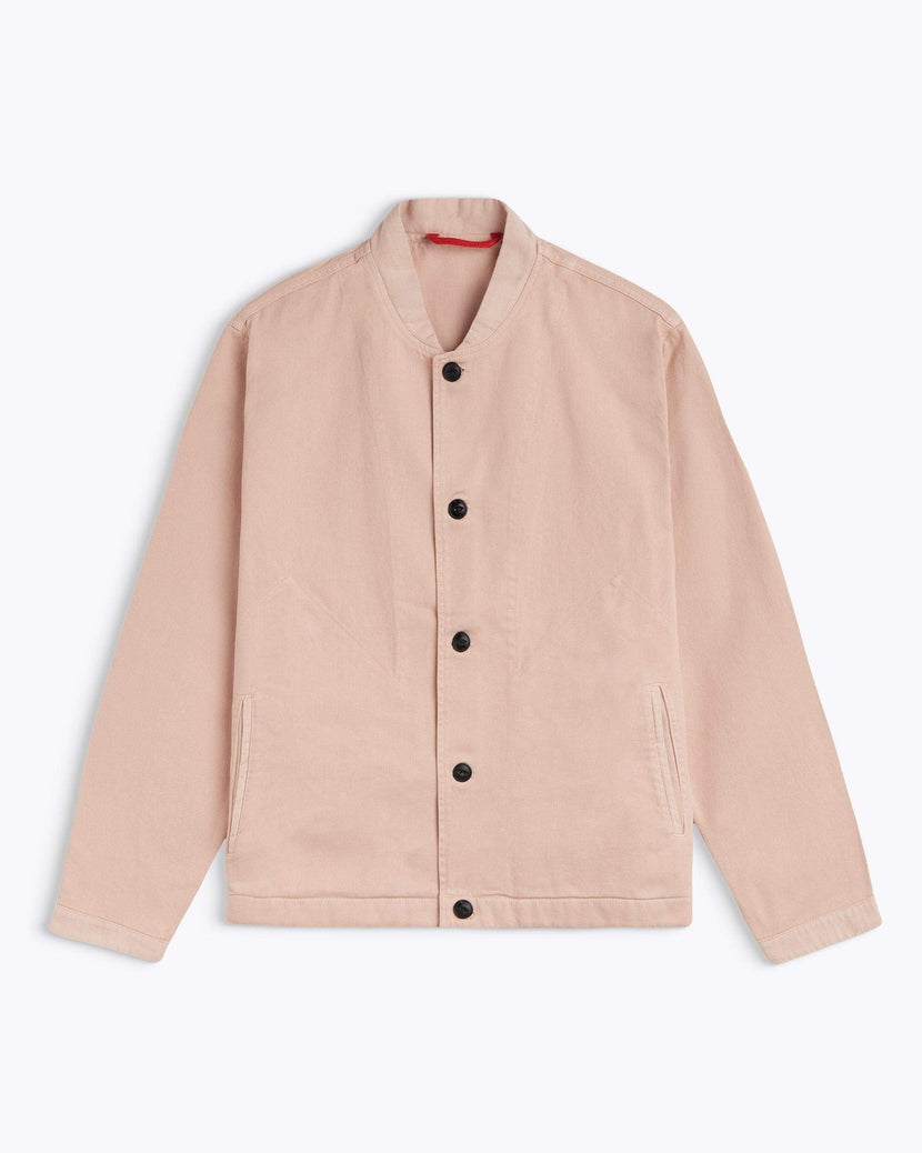 Veste Omega Tamaris - Salmon Pink de Homecore, en coton 100%, vue de face, couleur rose saumon.