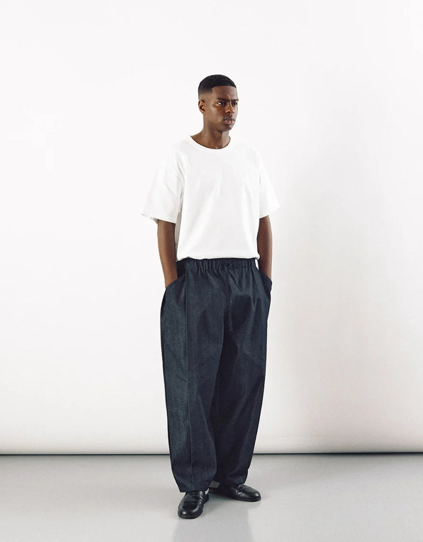 Pantalon curved Chapitre 4 - Indigo